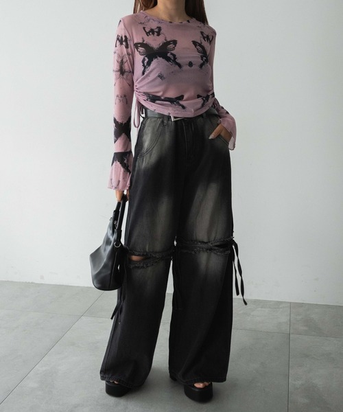 dispark（ディスパーク）の「DISPARK/サイドギャザープリントロンT（Tシャツ/カットソー・レディース・その他1/その他4/その他3/その他2・FREE）」の15枚目の写真