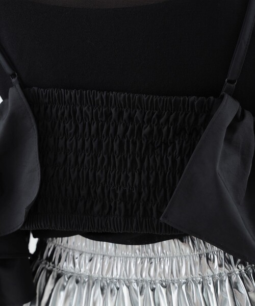 CAROLINA GLASER（カロリナ グレイサー）の「オフショルダー ビスチェ（キャミソール・レディース・ピンク/ブラック・ONE SIZE）」の12枚目の写真