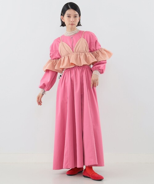 CAROLINA GLASER（カロリナ グレイサー）の「オフショルダー ビスチェ（キャミソール・レディース・ピンク/ブラック・ONE SIZE）」の20枚目の写真