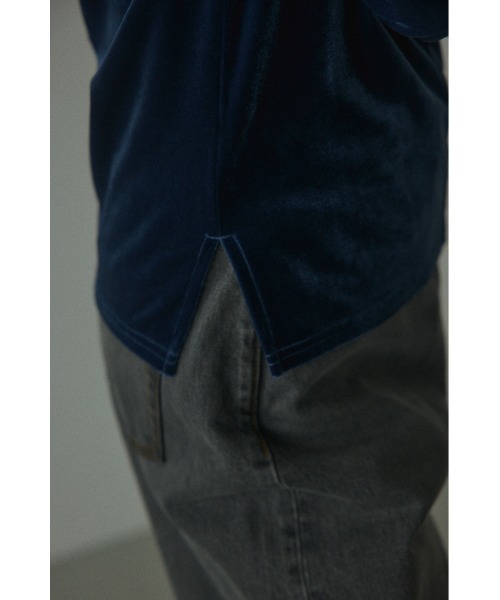 BLACK BY MOUSSY（ブラックバイマウジー）の「2way velour tops（2ウェイベロアトップス)（Tシャツ/カットソー・レディース・ブルー/オレンジ/ブラウン・FREE）」の11枚目の写真