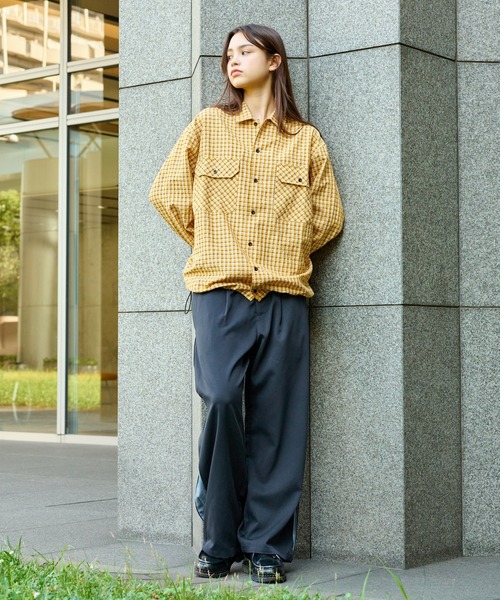 WETTEMPT(ウィテンプト)の「BALLOON CHECKED SHIRT / バルーンチェックシャツ(シャツ/ブラウス・メンズ・グリーン/ダークブルー/イエロー・SMALL/MEDIUM/LARGE)」の8枚目の写真
