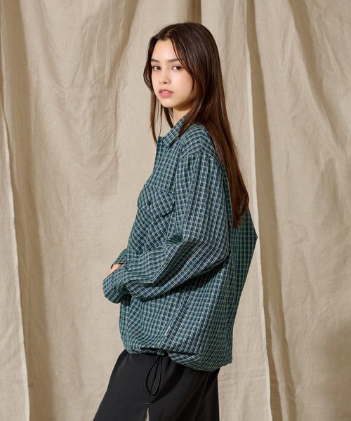 WETTEMPT(ウィテンプト)の「BALLOON CHECKED SHIRT / バルーンチェックシャツ(シャツ/ブラウス・メンズ・グリーン/ダークブルー/イエロー・SMALL/MEDIUM/LARGE)」の15枚目の写真