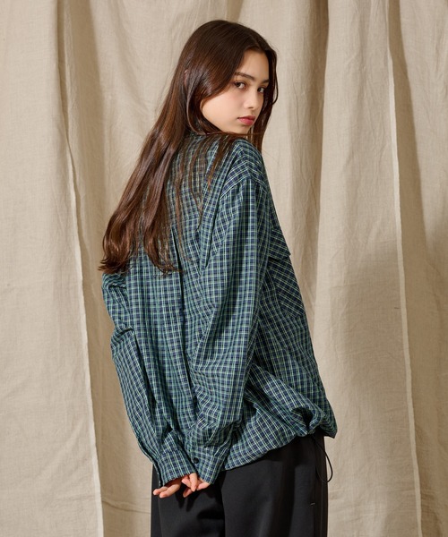 WETTEMPT(ウィテンプト)の「BALLOON CHECKED SHIRT / バルーンチェックシャツ(シャツ/ブラウス・メンズ・グリーン/ダークブルー/イエロー・SMALL/MEDIUM/LARGE)」の16枚目の写真