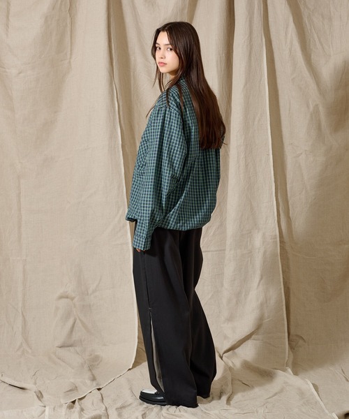 WETTEMPT(ウィテンプト)の「BALLOON CHECKED SHIRT / バルーンチェックシャツ(シャツ/ブラウス・メンズ・グリーン/ダークブルー/イエロー・SMALL/MEDIUM/LARGE)」の19枚目の写真