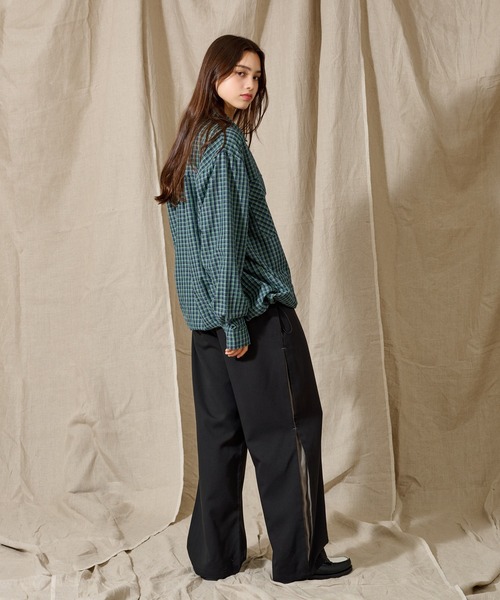 WETTEMPT(ウィテンプト)の「BALLOON CHECKED SHIRT / バルーンチェックシャツ(シャツ/ブラウス・メンズ・グリーン/ダークブルー/イエロー・SMALL/MEDIUM/LARGE)」の20枚目の写真