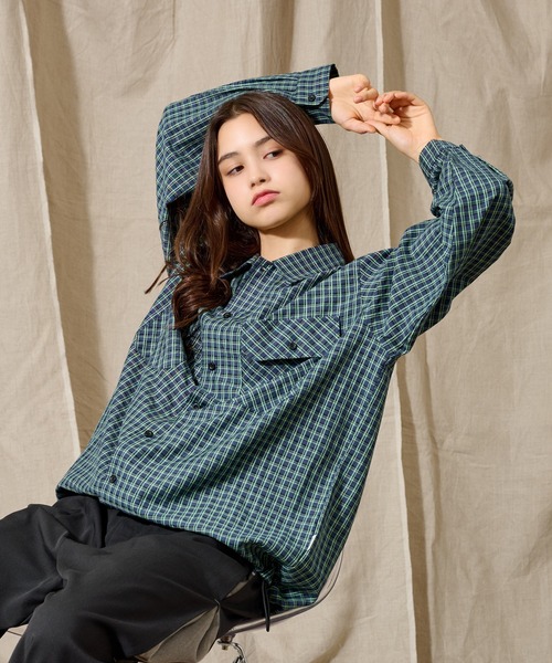 WETTEMPT(ウィテンプト)の「BALLOON CHECKED SHIRT / バルーンチェックシャツ(シャツ/ブラウス・メンズ・グリーン/ダークブルー/イエロー・SMALL/MEDIUM/LARGE)」の14枚目の写真