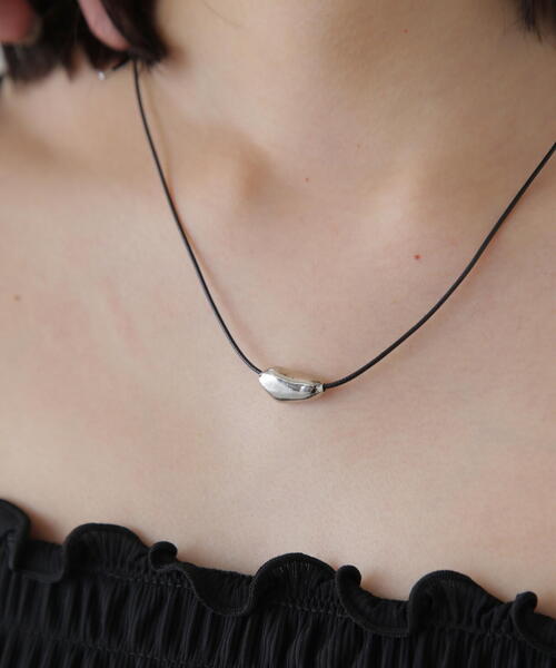 FREE'S MART（フリーズマート）の「レングスフリーチョーカー（チョーカー・レディース・ブラック・ﾌﾘ-）」の2枚目の写真