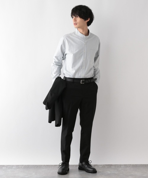GLOBAL WORK（グローバルワーク）の「イージーケアオックス/バンドカラーシャツ/116334（シャツ/ブラウス・メンズ・サックスブルー系/オフホワイト/ライトグレー/ネイビー系5・MEDIUM/SMALL/X-LARGE/LARGE）」の10枚目の写真