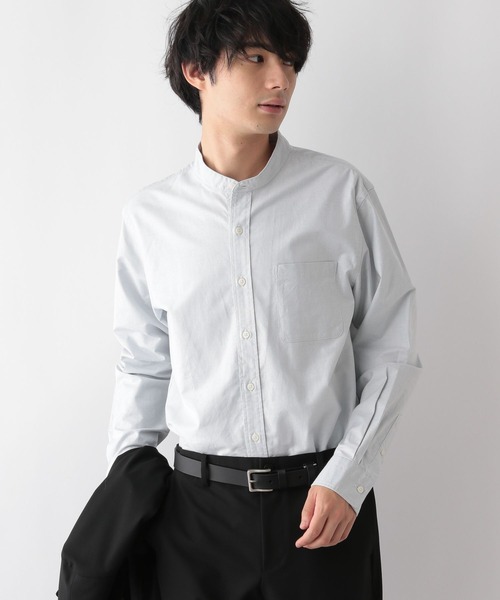 セール】イージーケアオックス/バンドカラーシャツ/116334（シャツ