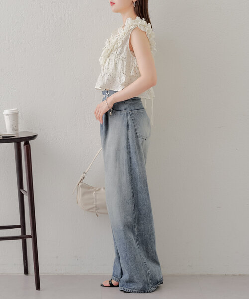 Discoat｜【WEB限定】2WAYフリルブラウス | Rakuten Fashion