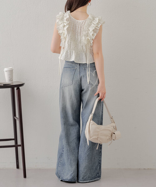 Chico（チコ）の「【セットアップ対応】フリル2wayブラウス（シャツ/ブラウス・レディース・ブラック/ベージュ/ホワイト系その他2・FREE）」の10枚目の写真