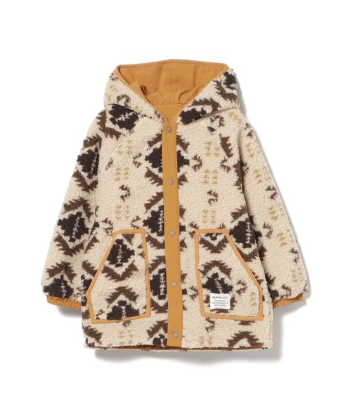 BEAMS mini(ビームスミニ)の「リバーシブル 総柄 ボア フード コート 2024FW(90~150cm)(その他アウター・キッズ・グリーン系その他4/ホワイト系その他5・130/140/90/100/110/120/150)」の13枚目の写真