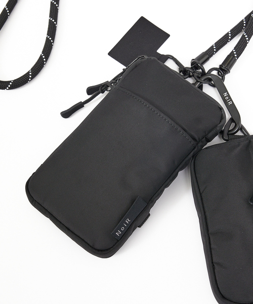 ABAHOUSE（アバハウス）の「【NoiR / ノアール】撥水加工 ロープショルダー スマホ マルチポーチ Trinity shoulder（トリニティショルダー） N23008（ショルダーバッグ・メンズ・ブラック系その他/ブラック系その他2・フリー）」の4枚目の写真