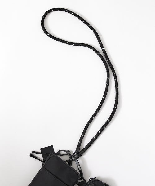 ABAHOUSE（アバハウス）の「【NoiR / ノアール】撥水加工 ロープショルダー スマホ マルチポーチ Trinity shoulder（トリニティショルダー） N23008（ショルダーバッグ・メンズ・ブラック系その他/ブラック系その他2・フリー）」の10枚目の写真