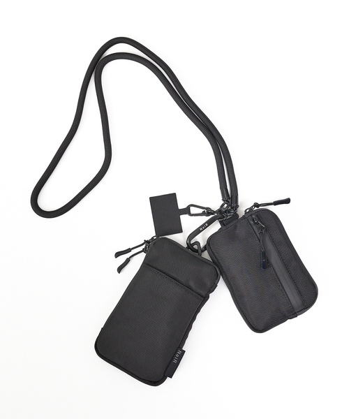 ABAHOUSE（アバハウス）の「【NoiR / ノアール】撥水加工 ロープショルダー スマホ マルチポーチ Trinity shoulder（トリニティショルダー） N23008（ショルダーバッグ・メンズ・ブラック系その他/ブラック系その他2・フリー）」の17枚目の写真