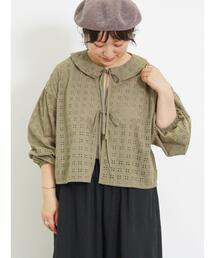 Samansa Mos2 | オーバーレース刺繍ブラウス(シャツ/ブラウス)