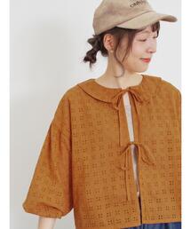 Samansa Mos2 | オーバーレース刺繍ブラウス(シャツ/ブラウス)