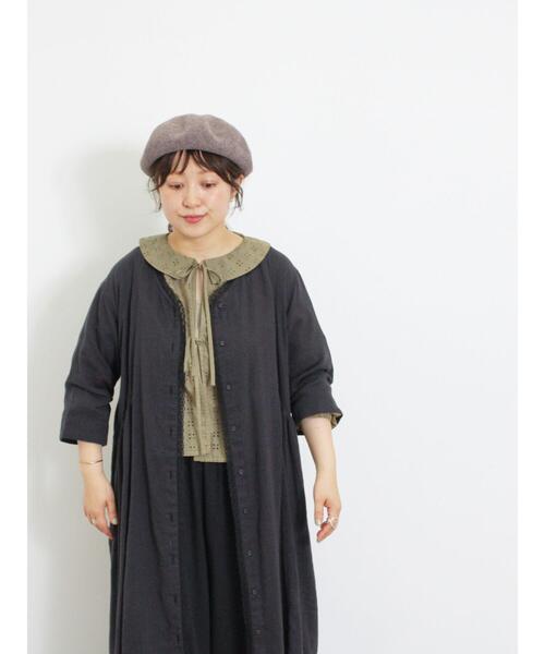 Samansa Mos2（サマンサ モスモス）の「オーバーレース刺繍ブラウス（シャツ/ブラウス・レディース・オレンジ/キナリ/カーキ/ブラック・F）」の18枚目の写真