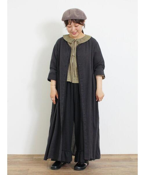 Samansa Mos2（サマンサ モスモス）の「オーバーレース刺繍ブラウス（シャツ/ブラウス・レディース・オレンジ/キナリ/カーキ/ブラック・F）」の19枚目の写真