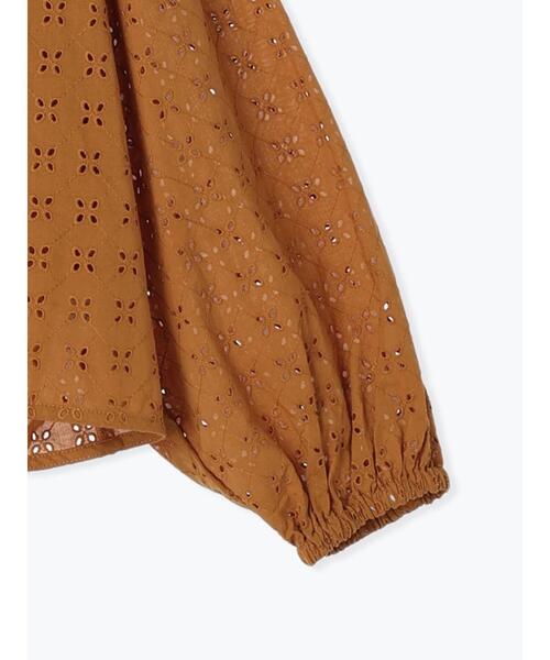 Samansa Mos2（サマンサ モスモス）の「オーバーレース刺繍ブラウス（シャツ/ブラウス・レディース・オレンジ/キナリ/カーキ/ブラック・F）」の5枚目の写真