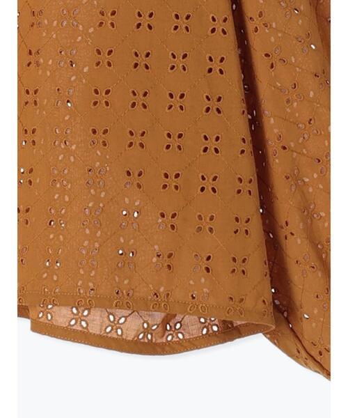 Samansa Mos2（サマンサ モスモス）の「オーバーレース刺繍ブラウス（シャツ/ブラウス・レディース・オレンジ/キナリ/カーキ/ブラック・F）」の6枚目の写真