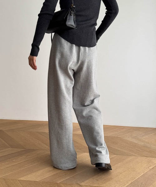 CANAL JEAN(キャナルジーン)の「El mar シームスウェットパンツ(スウェットパンツ・レディース・ブラック/ベージュ/グレー・ONE SIZE)」の8枚目の写真