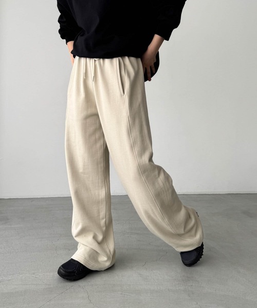 CANAL JEAN(キャナルジーン)の「El mar シームスウェットパンツ(スウェットパンツ・レディース・ブラック/ベージュ/グレー・ONE SIZE)」の10枚目の写真