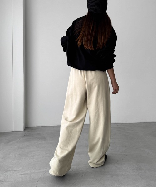 CANAL JEAN(キャナルジーン)の「El mar シームスウェットパンツ(スウェットパンツ・レディース・ブラック/ベージュ/グレー・ONE SIZE)」の11枚目の写真