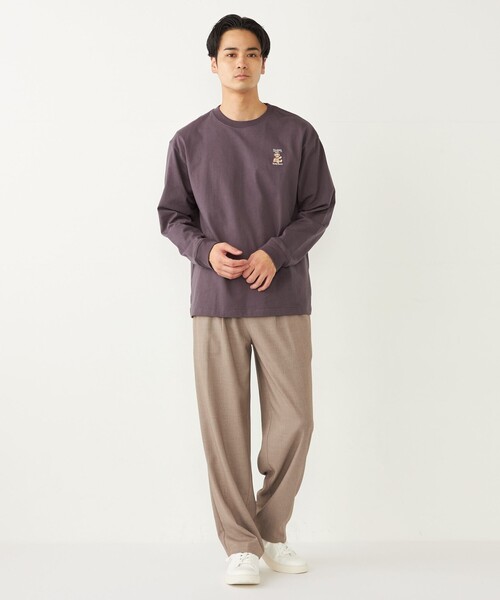 SHIPS Colors:〈洗濯機可能〉TR テーパード ワイド トラウザーズ