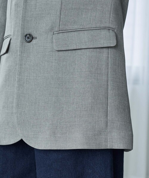 FREAK'S STORE（フリークスストア）の「ウーリータッチ テーラードジャケット/パワーショルダー（テーラードジャケット・レディース・ライトグレー/ブラウン/ネイビー・ﾌﾘ-）」の17枚目の写真