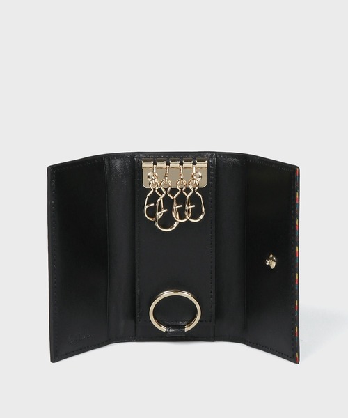 ブライトストライプトリム キーケース【813005 P842CA】（キーケース