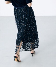 NOLLEY’S | 《セットアップ対応》ウォッシャブルチュール刺繍タイトスカート(スカート)