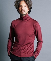 WOOL JERSEY TURTLE/N L/S:ウールジャージ タートルネックロングスリーブ