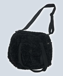 ◆NASTY FANCY CLUB◆ Fluffy Snap Boston Bag BLACKF24ZE912 F2 FANCY CLUB】FLUFFY SNAP BOSTON BAG | OUR BRAND,FANCY CLUB