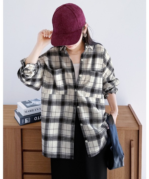 reca（レカ）の「【ZOZOTOWN限定】チェックBIGシャツ（シャツ/ブラウス
