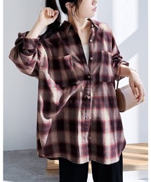 reca | 【ZOZOTOWN限定】チェックBIGシャツ(シャツ/ブラウス)