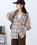 reca(レカ)のチェックBIGシャツ