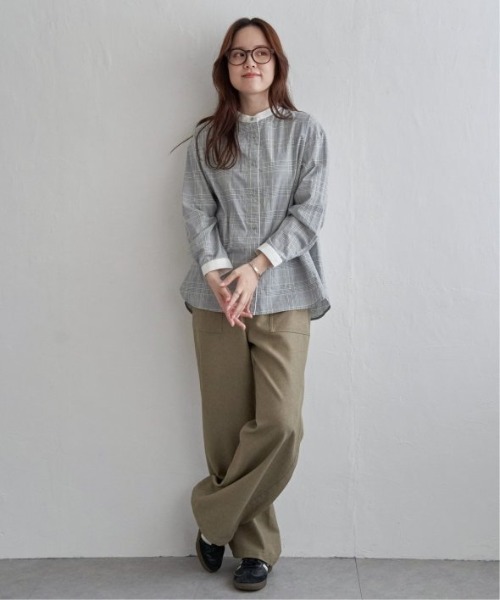 LBC（エルビーシー）の「クレリックパイピングシャツ（シャツ/ブラウス・レディース・ネイビー/グレー/グリーン・M/L）」の18枚目の写真