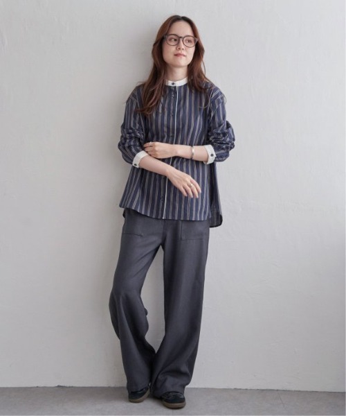 LBC（エルビーシー）の「クレリックパイピングシャツ（シャツ/ブラウス・レディース・ネイビー/グレー/グリーン・M/L）」の16枚目の写真