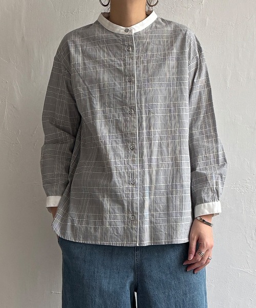 LBC（エルビーシー）の「クレリックパイピングシャツ（シャツ/ブラウス・レディース・ネイビー/グレー/グリーン・M/L）」の22枚目の写真