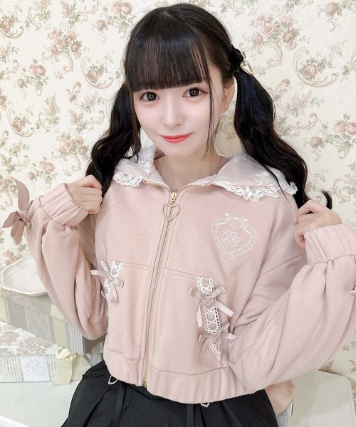 ROJITA（ロジータ）の「ポイントハート刺繍パーカー（パーカー）」 - WEAR