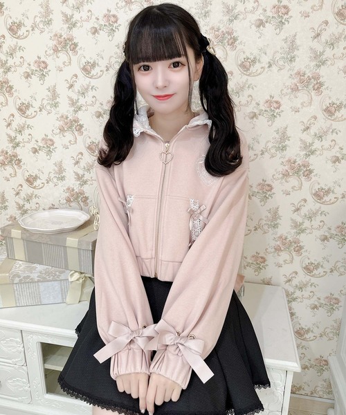 ROJITA（ロジータ）の「ポイントハート刺繍パーカー（パーカー）」 - WEAR