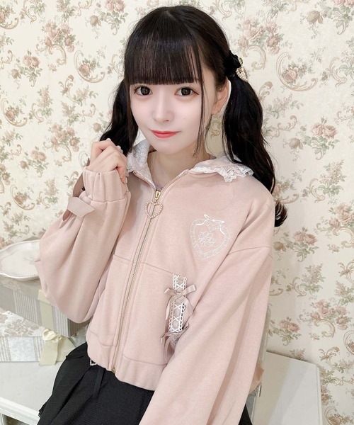 ROJITA（ロジータ）の「ポイントハート刺繍パーカー（パーカー）」 - WEAR