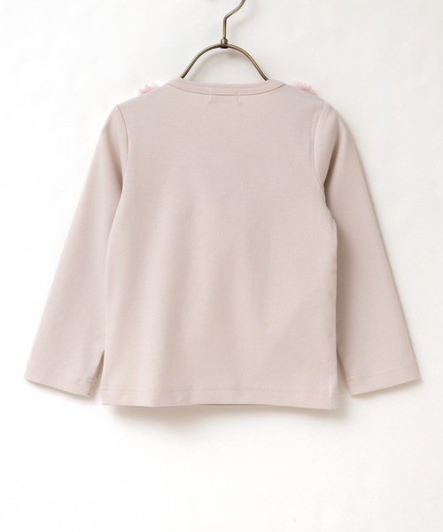 panpantutu(パンパンチュチュ)の「チュールリボントップ/ジュエリー(長袖)(80-130cm)(Tシャツ/カットソー・キッズ・ライトグレー/ピンク/ラベンダー・90cm/100cm/110cm/120cm/130cm/80cm)」の11枚目の写真