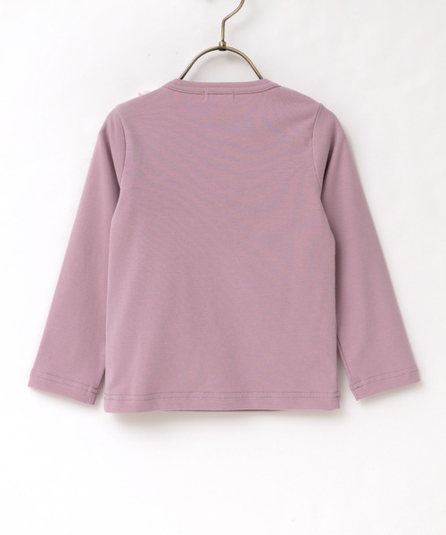 panpantutu(パンパンチュチュ)の「チュールリボントップ/ジュエリー(長袖)(80-130cm)(Tシャツ/カットソー・キッズ・ライトグレー/ピンク/ラベンダー・90cm/100cm/110cm/120cm/130cm/80cm)」の9枚目の写真