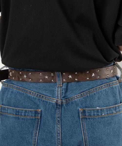 GW限定値下げ!超希少！ヴィンテージスタッズベルト THE WONDER LUST - LONG STUDS BELT (2TONE)