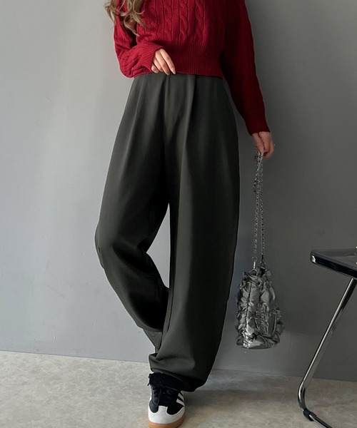 classicalelf（クラシカルエルフ）の「至福の履き心地。ウエストゴムポンチカーブパンツ（その他パンツ・レディース・チャコール/モカ/ブラック・LARGE/MEDIUM/SMALL/X-LARGE）」の14枚目の写真