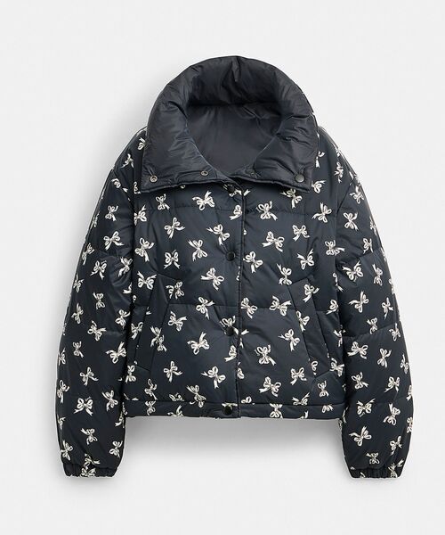 COACH（コーチ）の「リバーシブル クロップド パッファー・リサイクル