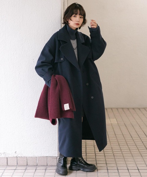 KBF(ケイビーエフ)の「タブ付きリブニットマフラー(マフラー・レディース・バーガンディー/グレー/ブルー・ONE)」の9枚目の写真