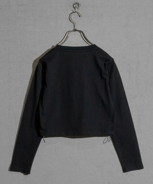 JOHN'S CLOSET(ジョンズクローゼット)の「【t】〔神保町にゃんこ堂〕ネコプリント サイドシャーリング ロンT(Tシャツ/カットソー・レディース・ブラック系1/ピンク系1/ピンク系2/ブラック系2/ホワイト系1/ホワイト系2・MEDIUM)」の12枚目の写真